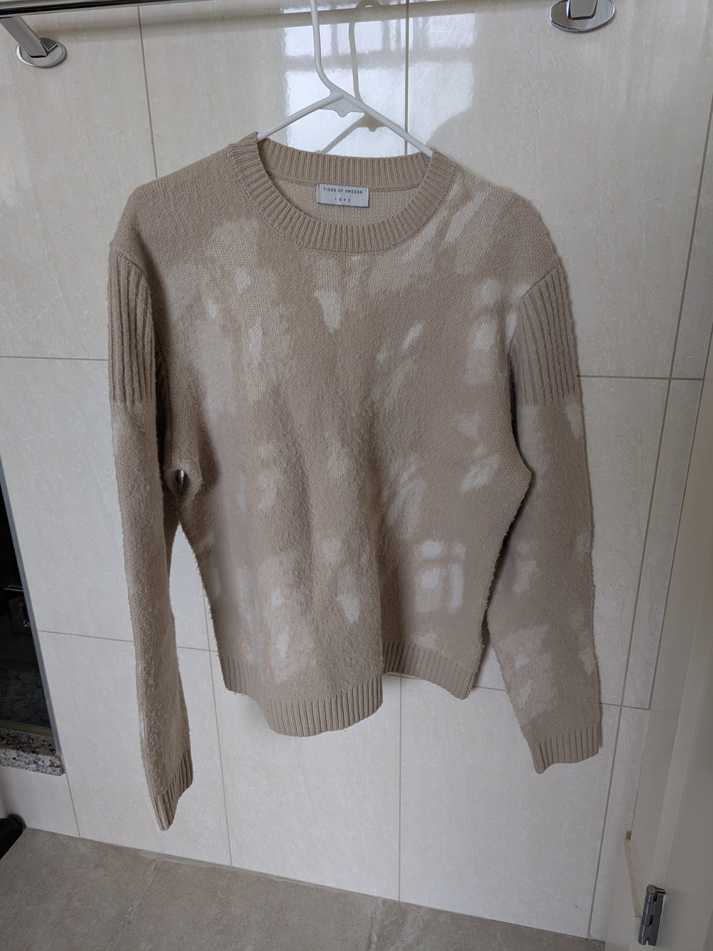 Tiger of Sweden Unisex Beige & Cream Crewneck Sweater